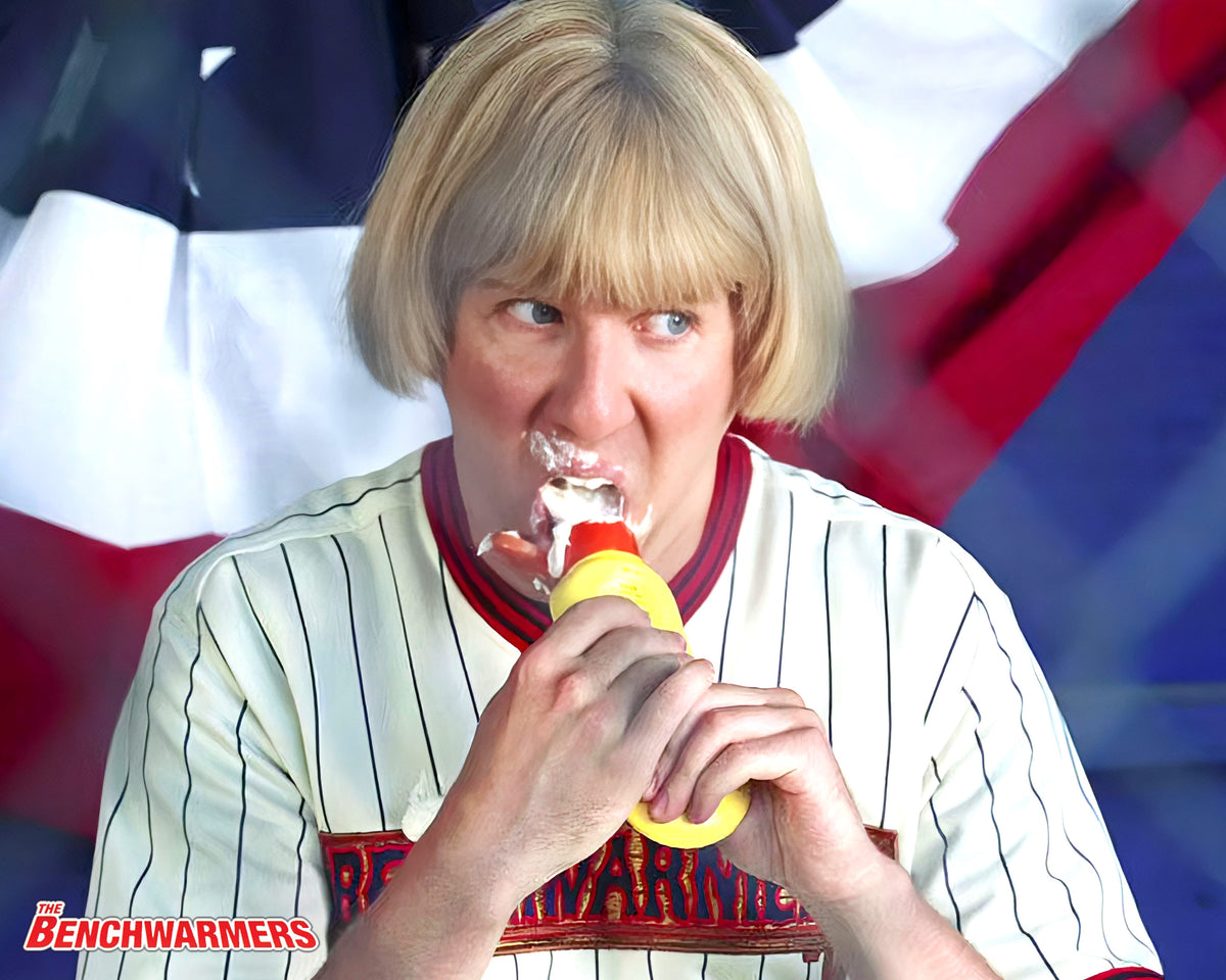 Nick Swardson Benchwarmers 8x10 (c) Leeloo Multiprops, LLC