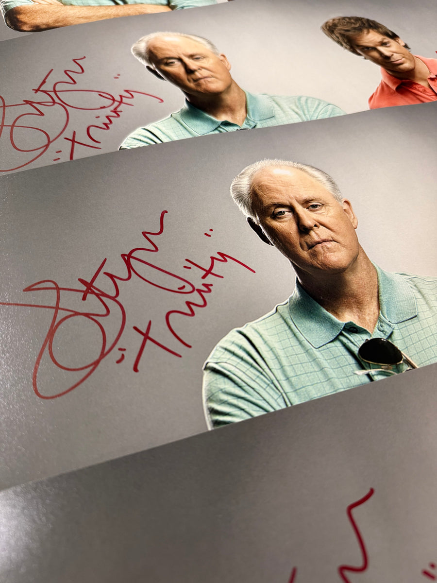 Dexter 16x20 dual signed Michael C. Hall & John Lithgow w