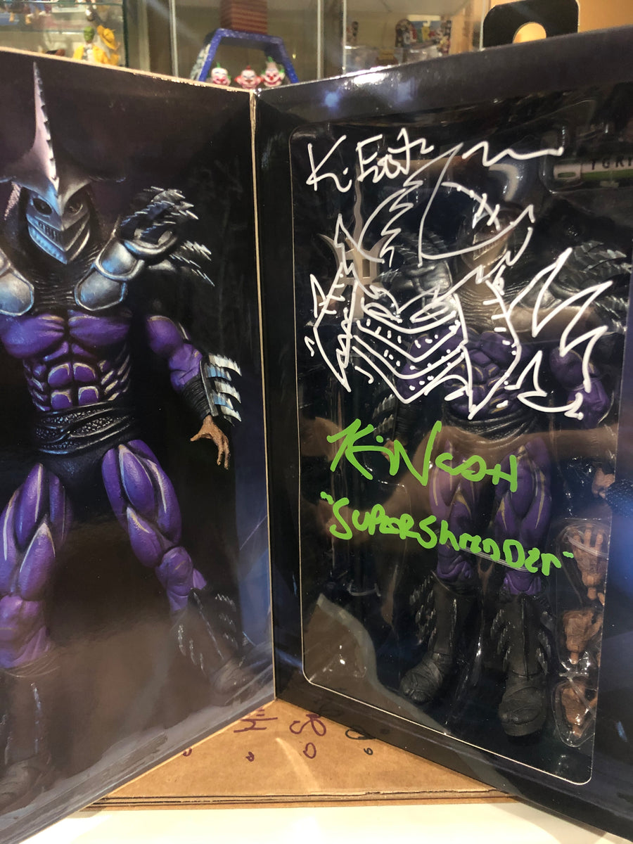 KEVIN EASTMAN & KEVIN NASH Super Shredder NECA Figure Signed w/ Sket