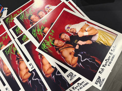 RVD Rob van dam 11x14 signed