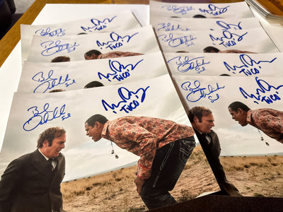 Breaking Bad signed 8x10 Bob Odenkirk & Ray Cruz *character names added