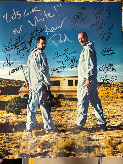 Breaking Bad 16X20 (A4) cast signed by 13 (quote from Aaron)