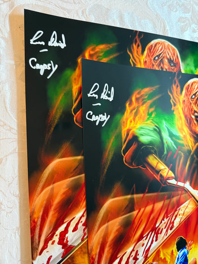 The Burning (1981) Lou David ‘Cropsy’ 11x14 *white autograph