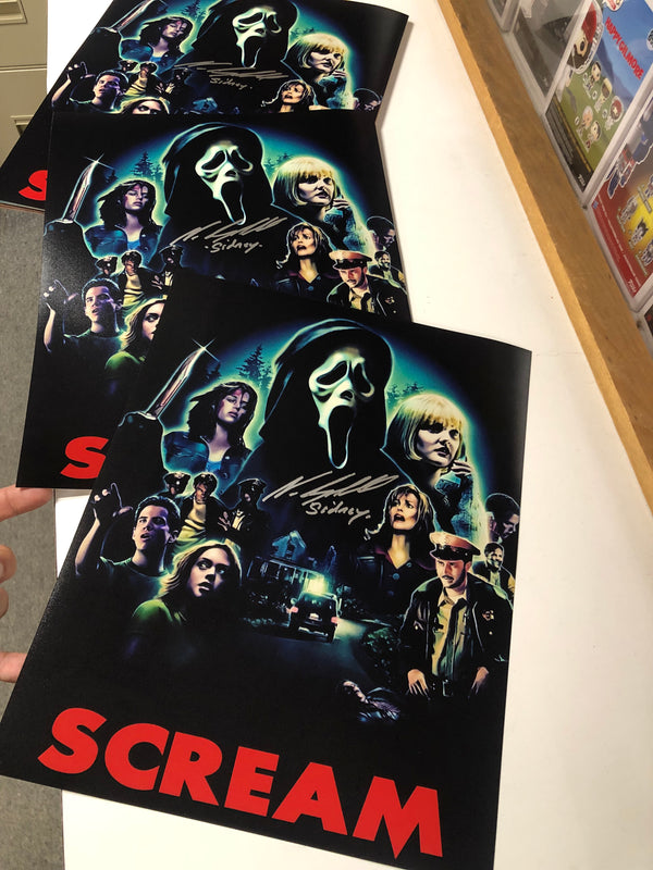 DAVID ARQUETTE & NEVE CAMPBELL - SCREAM (A) Dual signed 11x14