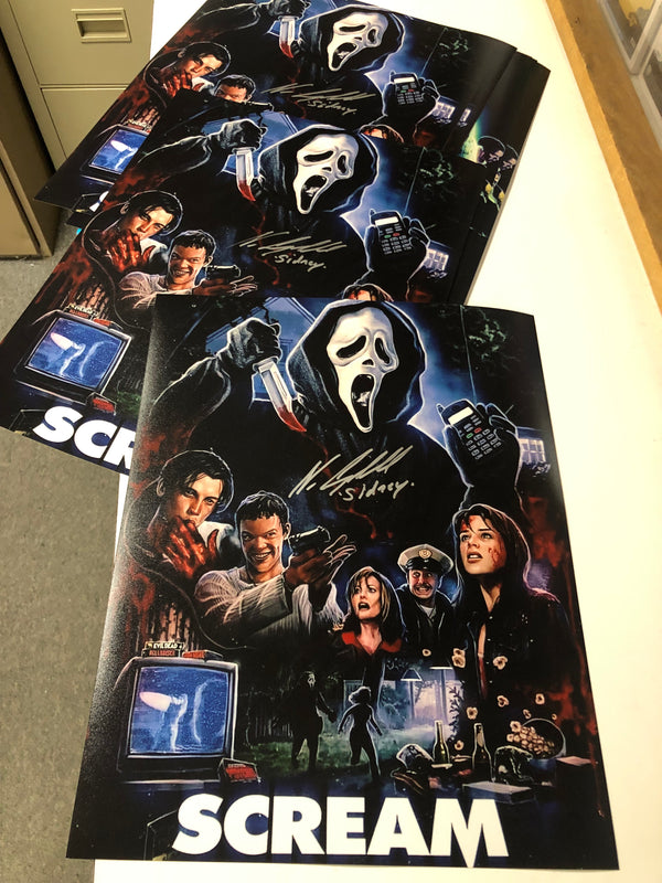 DAVID ARQUETTE & NEVE CAMPBELL - SCREAM (B) Dual signed 11x14