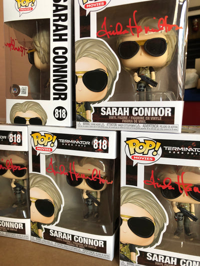 Linda Hamilton signed Sarah Connor funko pop