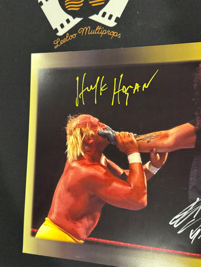 WWF 12x16 signed Hulk Hogan & Undertaker