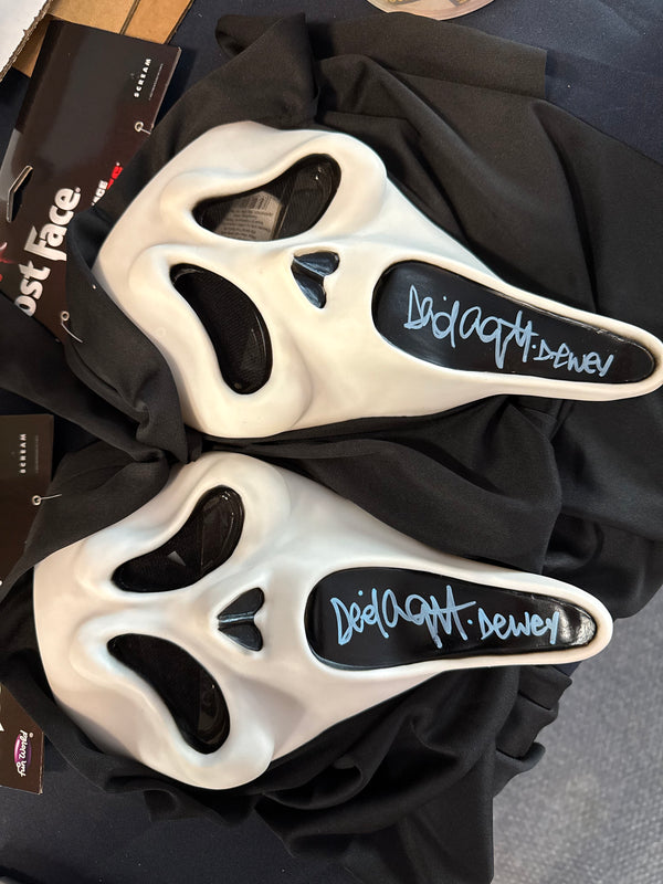 Scream David Arquette signed Ghostface mask