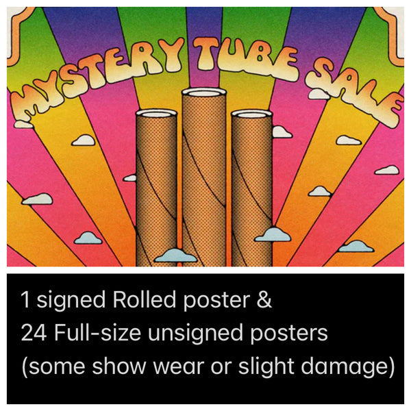 Mystery tubes of 25 total posters