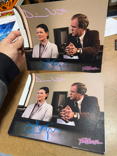Footloose dual 8x10 (b) signed by John Lithgow & Dianne Wiest
