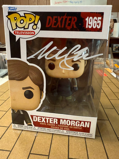 Dexter signed Funko pop Michael C. Hall (white-A)