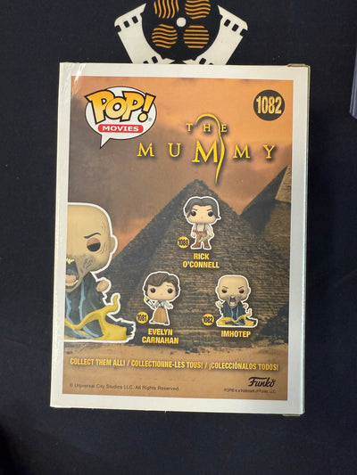 Arnold Vosloo signed “Ihmotep” Funko pop (B) -slight damage/see photos
