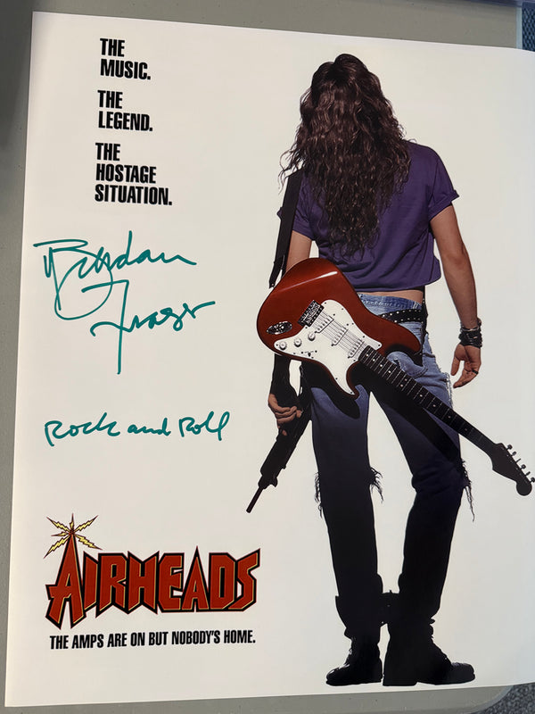 Brendan Fraser 16x20 Signed Airheads (c)