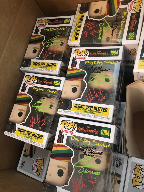 Cool Runnings Funko pop signed by all 4 bobsledders