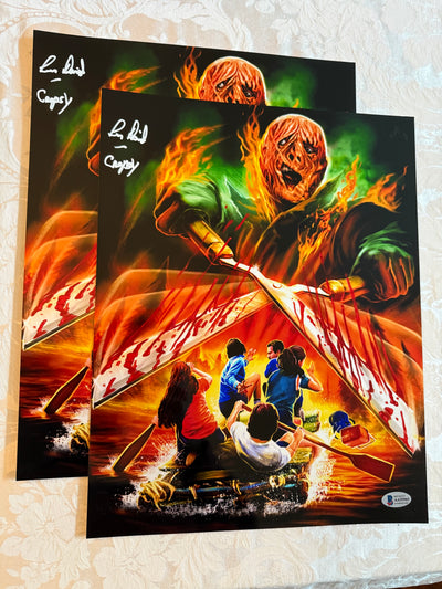The Burning (1981) Lou David ‘Cropsy’ 11x14 *white autograph