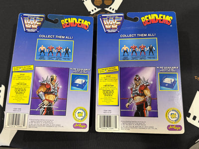 WWF legion of doom LOD bend-ems carded wrestling figure set of 2 hawk animal