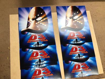 Dual signed Mighty Ducks D3 11x14 WINTER DEAL 2024