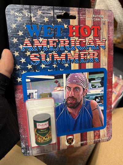 Wet Hot American Summer Carded ‘Gene’s Mixed Vegetables Can’ signed by Christopher Meloni (pre order)