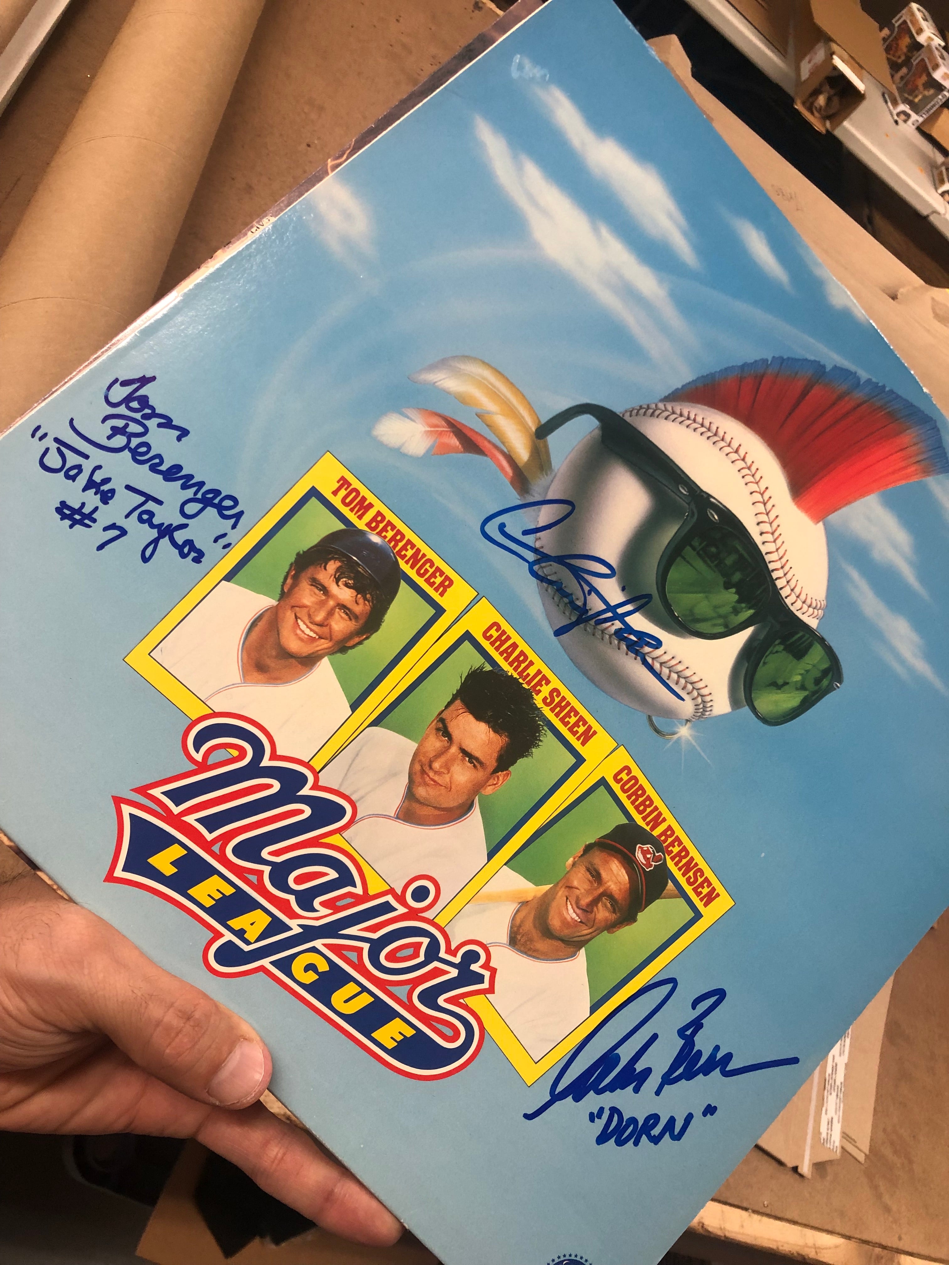 Major League cast signed laserdisc sleeve (no disc) – Leeloo