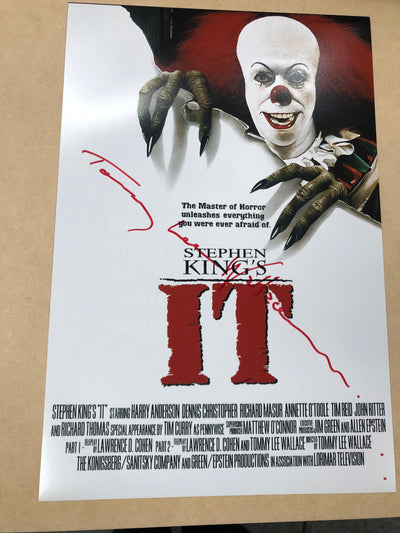 Tommy Wallace signed 12x18 “it” Winter Deal 2024