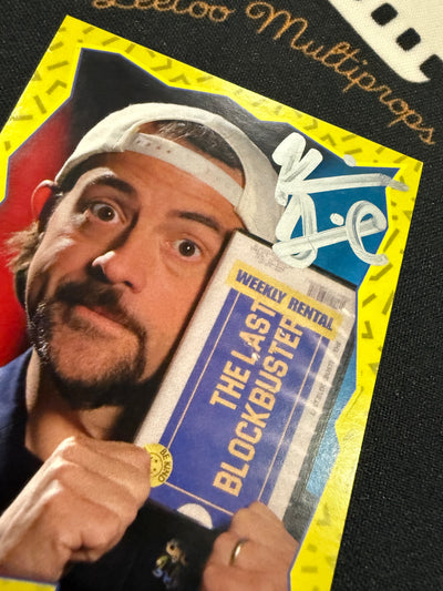 Kevin Smith signed “The Last Blockbuster” trading card (a)