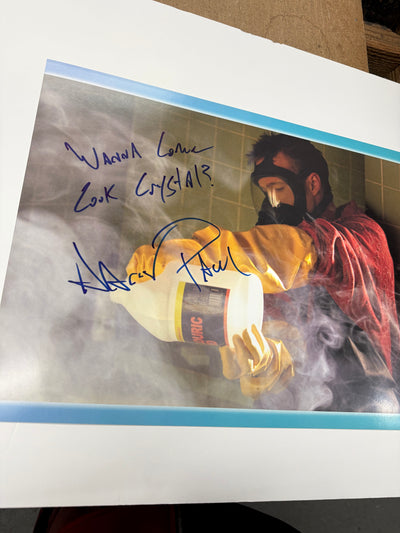 Aaron Paul signed w/quote 12x16 (c)