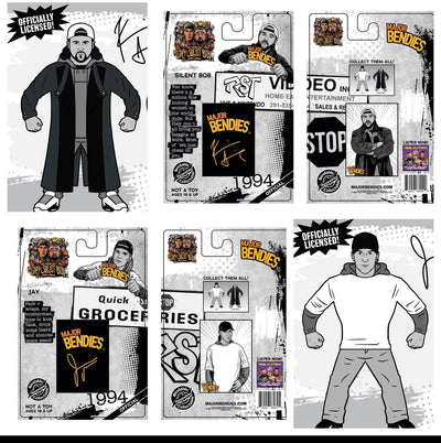 Jay & Silent Bob Bendie Clerks figure set from the Major Bendies toy line