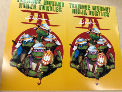 Ninja Turtles 3 signed 12x18 Kevin Eastman WINTER DEAL 2024