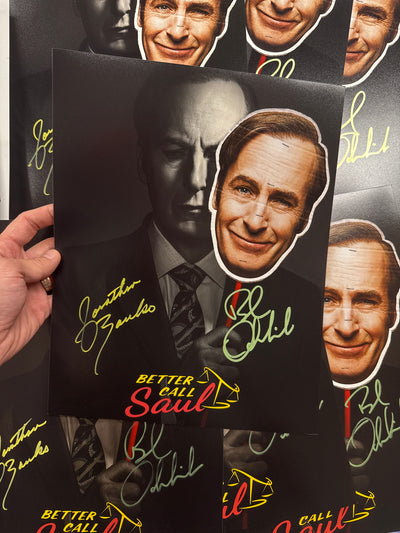 Better Call Saul-dual signed 11x14 Banks & Odenkirk (a)