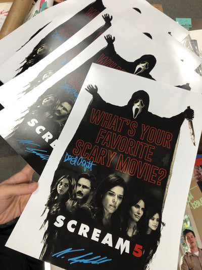 Scream 5 dual 12x18 Neve Campbell & David Arquette