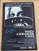 When A Stranger Calls (1979) 12x18 autographed by Carol Kane w/character name
