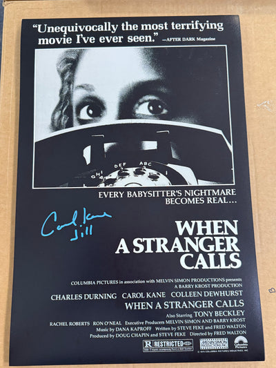 When A Stranger Calls (1979) 12x18 autographed by Carol Kane w/character name