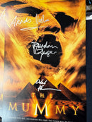 The Mummy 12x18 Triple signed print (A) Brendan Fraser, Arnold Vosloo & Oded Fehr (rare)