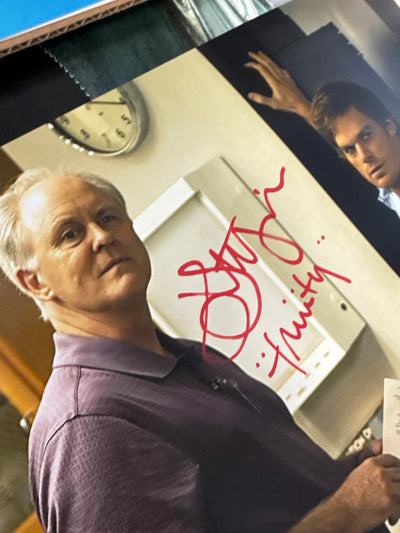 Dexter dual signed 11x14 (b) by Michael C. Hall & John Lithgow added character names