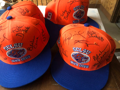 Waterboy cast signed hat-8 names