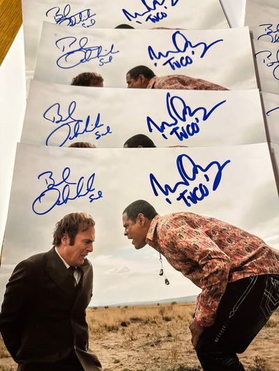 Breaking Bad signed 8x10 Bob Odenkirk & Ray Cruz *character names added