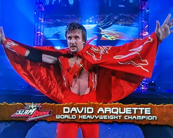 DAVID ARQUETTE - WCW Arquette (Red Cape) 8x10