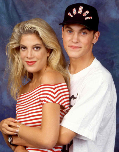 90210 11x14 (B) dual signed by Tori Spelling & Brian Austin Green