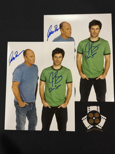 Psych- dual signed 11x14 James Roday & Corbin Bernsen