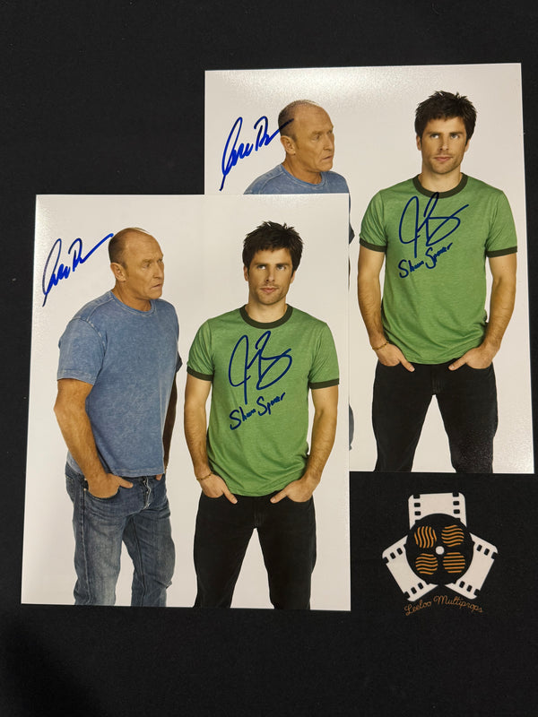Psych- dual signed 11x14 James Roday & Corbin Bernsen
