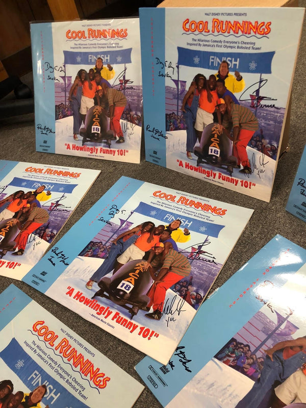 Cool Runnings Laserdisc cast signed by 4