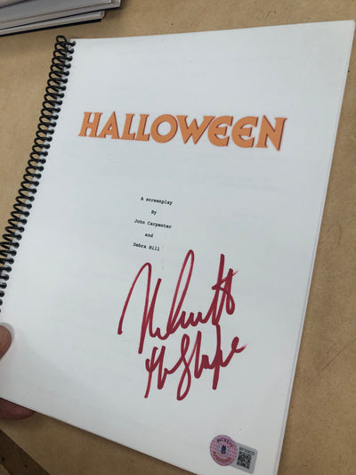Halloween script signed by Nick Castle WINTER DEAL 2024