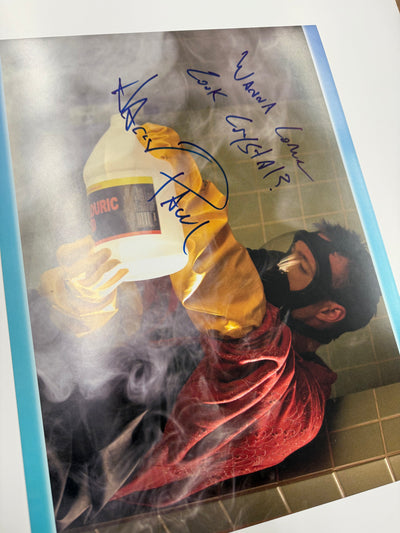 Aaron Paul signed w/quote 12x16 (c)