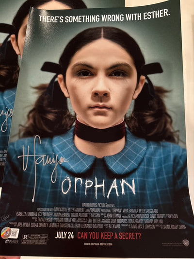Orphan movie poster 12x18 signed by Vera Farmiga (a)