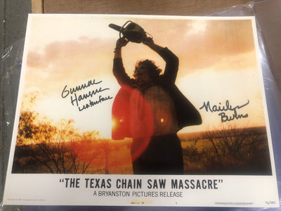 *Black Friday 2024* Texas Chainsaw Massacre 11x14 (a) dual signed Gunnar Hansen and Marilyn Burns