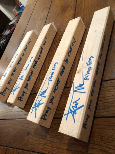 The Lost Boys signed vampire stake: Frog Brother Jamison Newlander