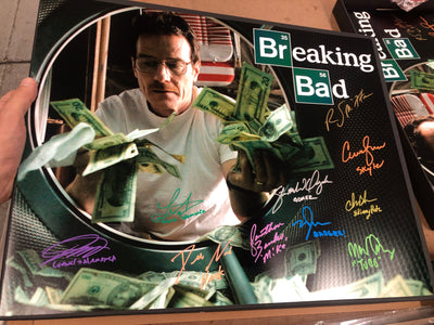 Breaking Bad 16X20 (D1) cast signed by 12 PRE ORDER RICC 2024