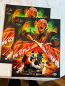 The Burning (1981) Lou David ‘Cropsy’ 11x14 *orange autograph