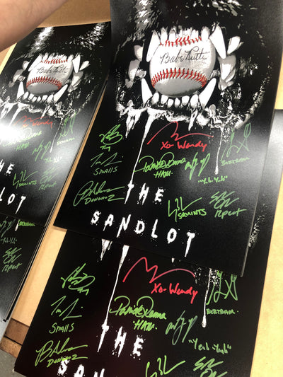 The Sandlot 12x18 (c) cast of 9 WINTER DEAL 2024