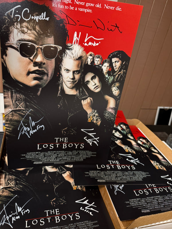 The Lost Boys 12x18 cast of 5 *including the RARE Dianne Wiest